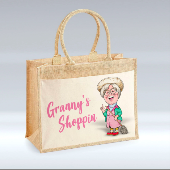 Grannys Shoppin Jute Bag 