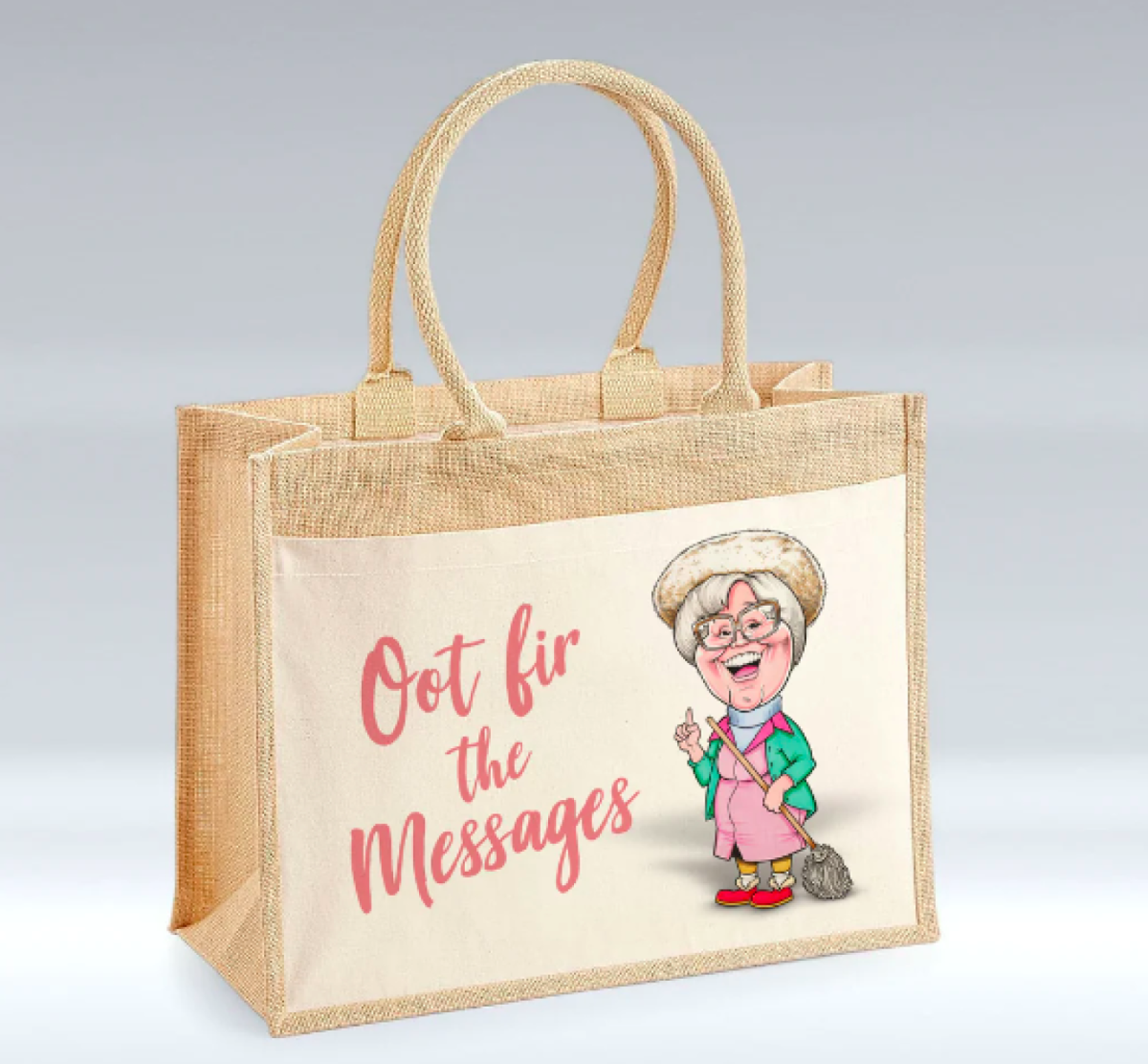 Oot fir the Messages - Jute Bag – pureminted