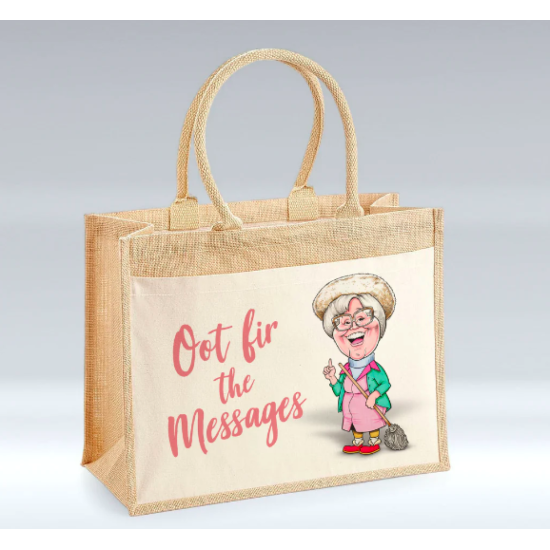 Oot fir the Messages - Jute Bag – pureminted